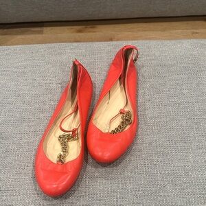 J. Crew Vibrant Red Women's Flats